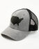 Image #1 - Howitzer Men's USA Patch Ball Cap, Heather Grey, hi-res