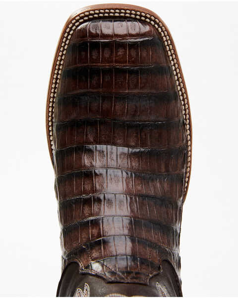 Cody James Men's Exotic Caiman Tail Skin Western Boots - Broad Square Toe, Black, hi-res