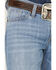 Image #2 - Cody James Men's Ghost Town Wash Duke Relaxed Bootcut Stretch Denim Jeans, Light Medium Wash, hi-res