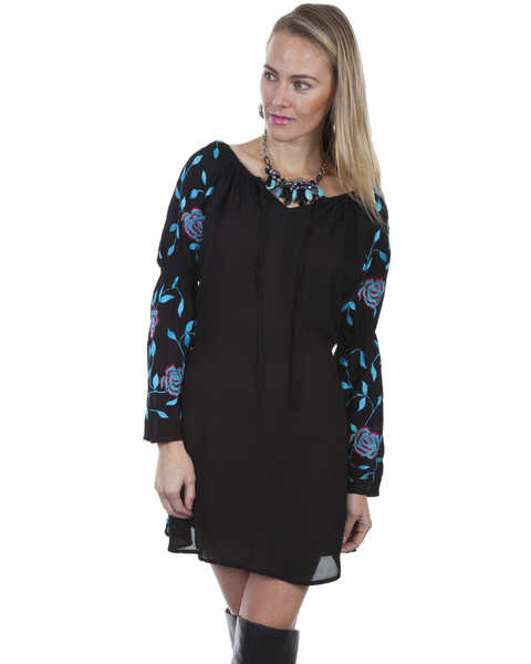 Image #1 - Honey Creek by Scully Women's Embroidered Long Sleeve Dress, , hi-res