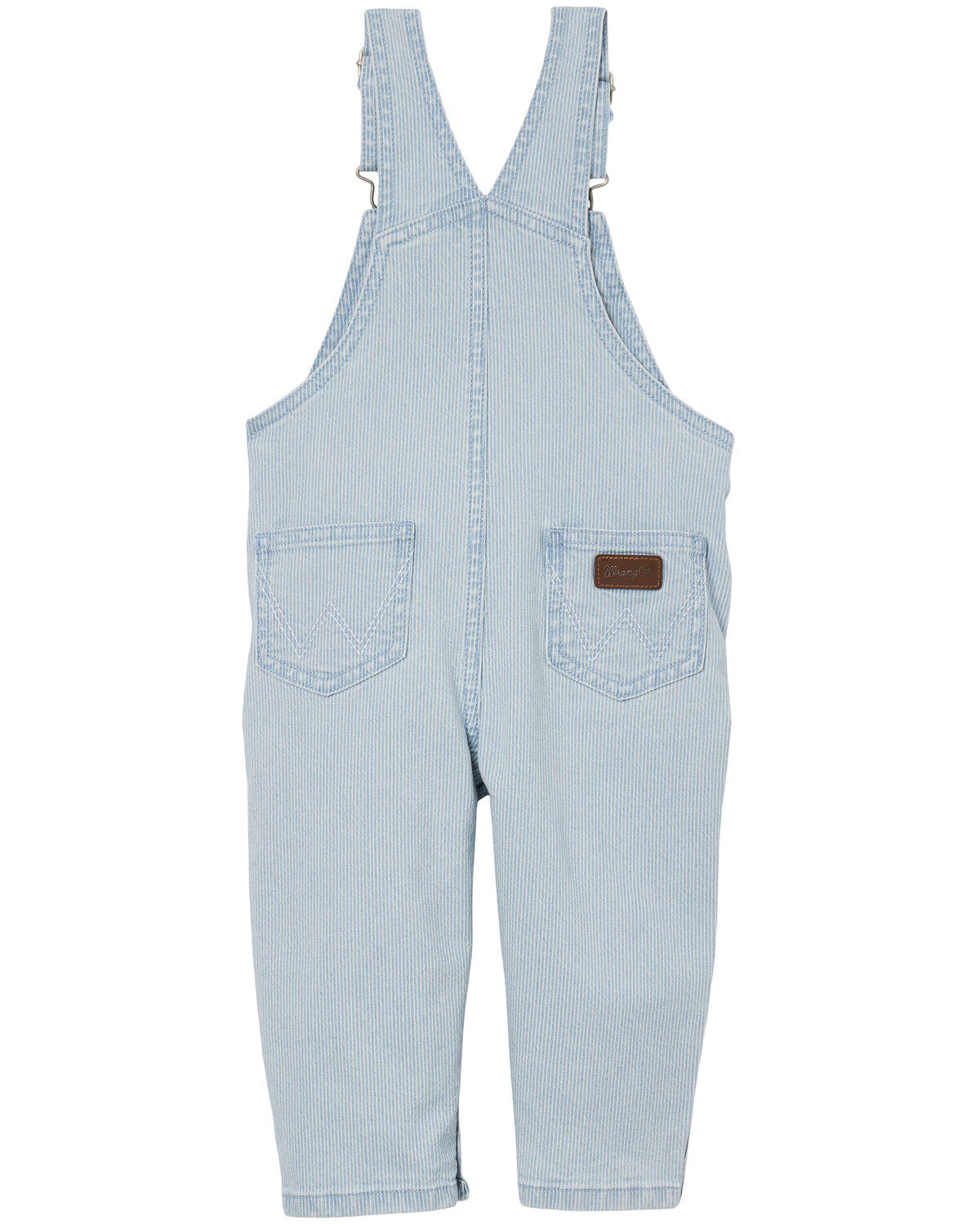 Image #2 - Wrangler Infant Girls' Grace Light Wash Denim Overalls, Light Wash, hi-res