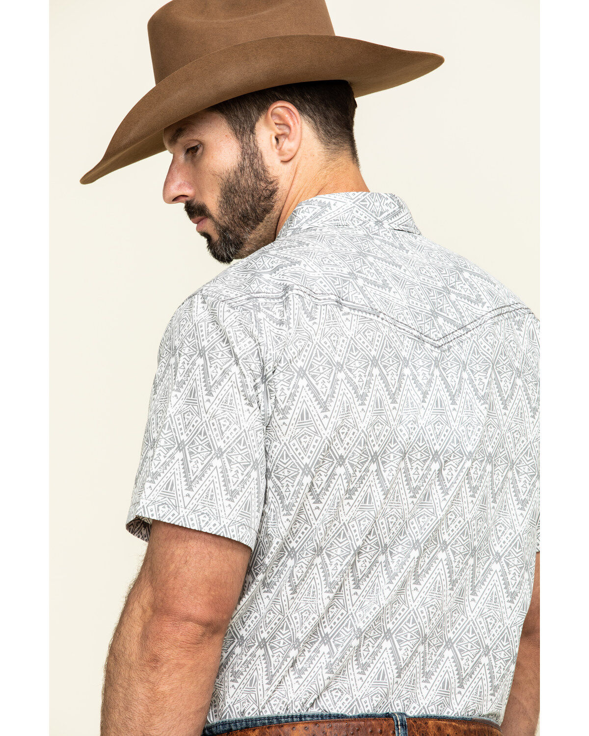 Image #5 - Cody James Men's Los Ranchos Aztec Print Short Sleeve Western Shirt , , hi-res