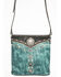 Image #1 - Shyanne Women's Distressed Antique Silver Concho Messenger Bag, Turquoise, hi-res