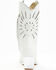 Image #5 - Golo Women's Mae Sun Inlay Western Fashion Boots - Snip Toe, White, hi-res
