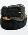 Image #1 - Cody James Men's Nubuck Suede Caiman Leather Belt, Black, hi-res