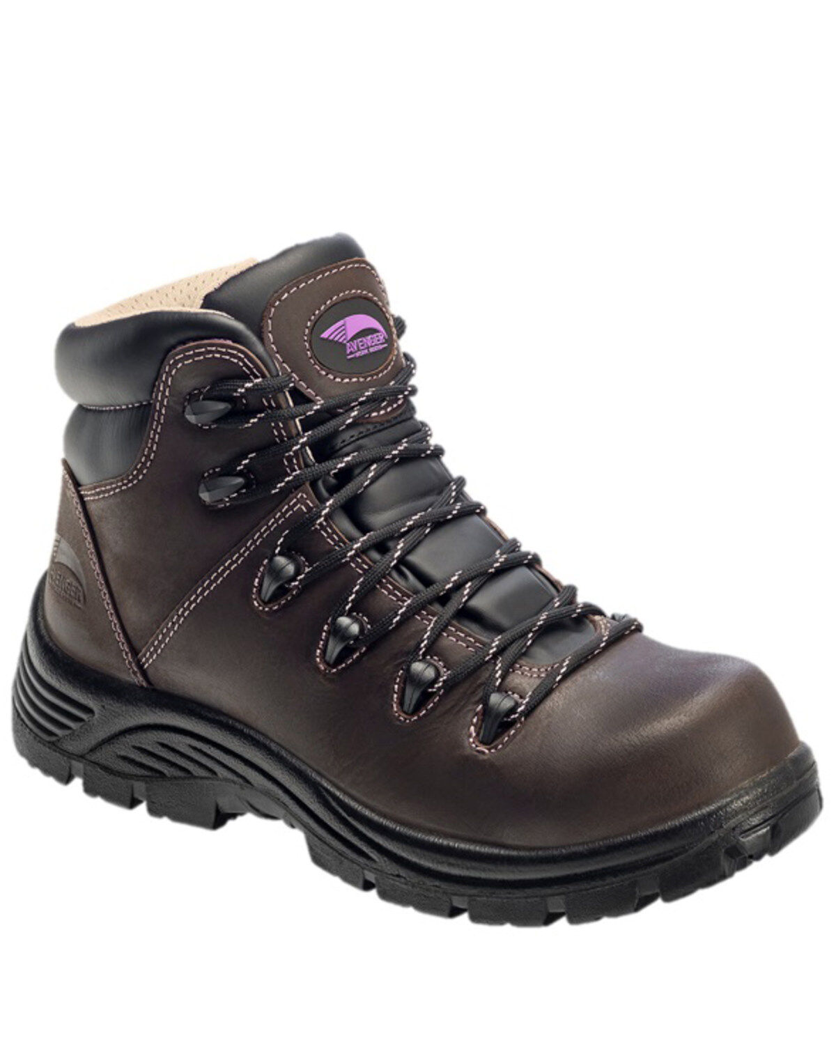 Image #1 - Avenger Women's Framer Insulated Work Boots - Composite Toe, Brown, hi-res