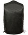 Image #2 - Milwaukee Leather Men's 50-52 Classic Side Lace Vest, Black, hi-res