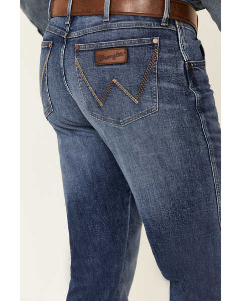 Wrangler Retro Men's Nightsky Medium Wash Stretch Slim Bootcut Jeans - Long  | Boot Barn
