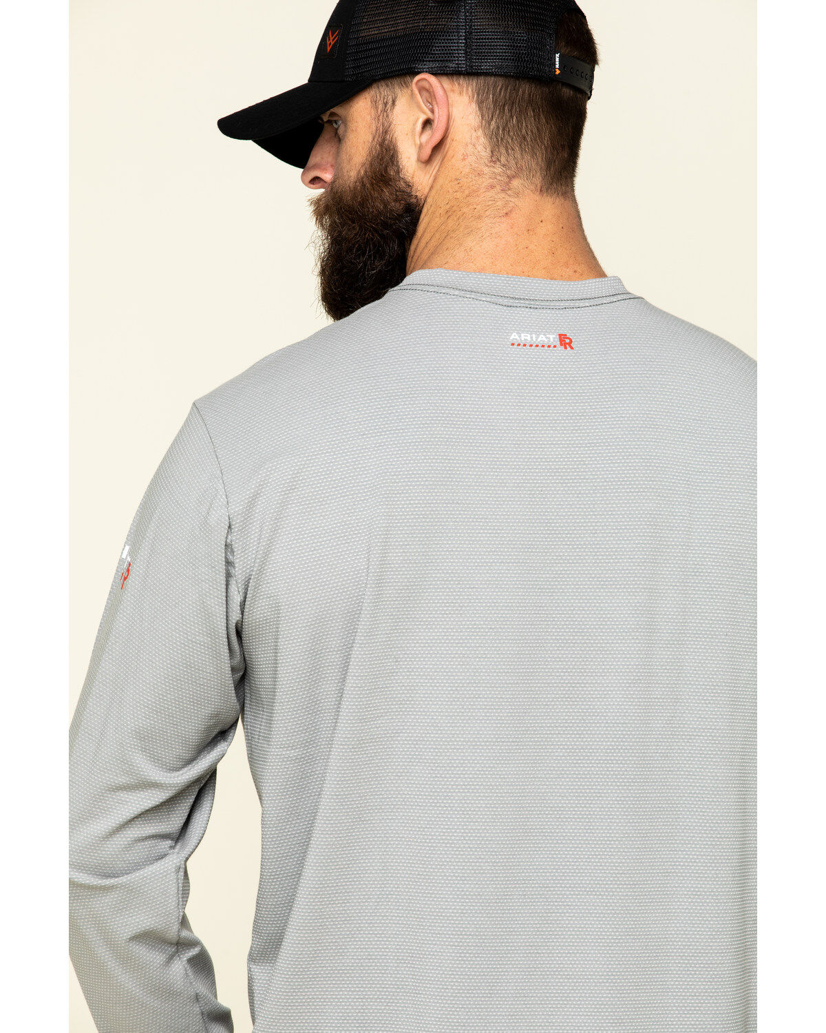 Image #5 - Ariat Men's Navy FR Base Layer Long Sleeve Work T-Shirt - Big & Tall, Navy, hi-res