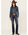 Image #1 - Wrangler Women's Lacey Dark Wash High Rise Bootcut Stretch Denim Jeans, Dark Wash, hi-res
