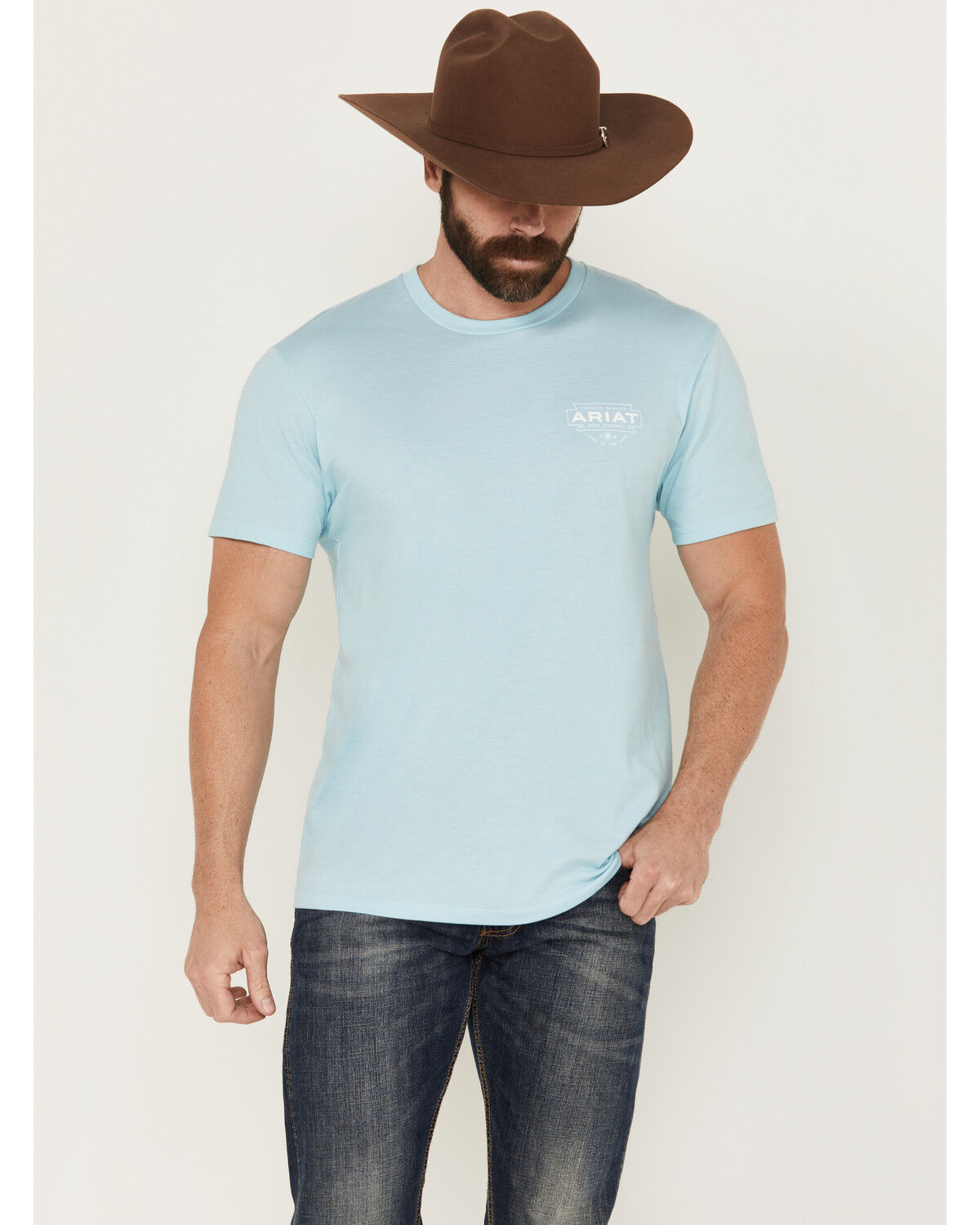 Image #2 - Ariat Men's Logo Short Sleeve Graphic T-Shirt, , hi-res