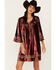 Image #2 - Shyanne Women's Velvet Beaded Mini Dress, Dark Red, hi-res