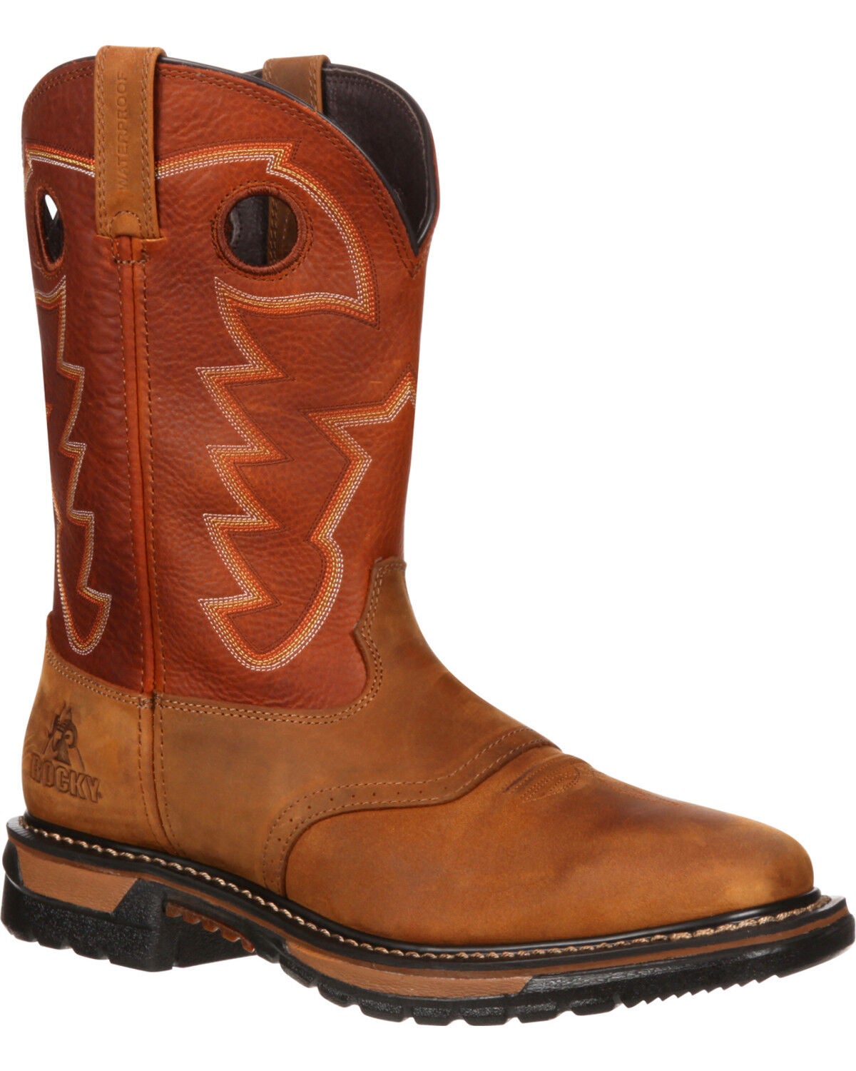 Rocky Men's Original Ride Western Boots, Tan, hi-res