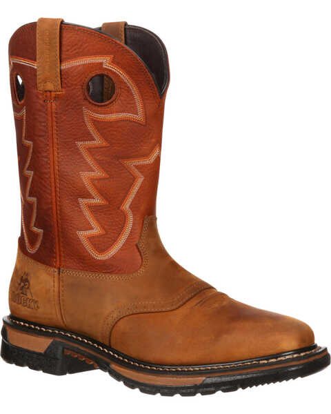 Image #1 - Rocky Men's Original Ride Western Boots, Tan, hi-res