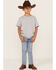 Image #1 - Levi's Boys' 511 Light Wash Distressed Slim Superfly Straight Jeans, Blue, hi-res