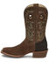 Image #3 - Tony Lama Men's Arena Hudson Clay Western Boots - Broad Square Toe, Brown, hi-res