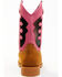Shyanne Girls' Light-Up Western Boots - Round Toe, Pink, hi-res