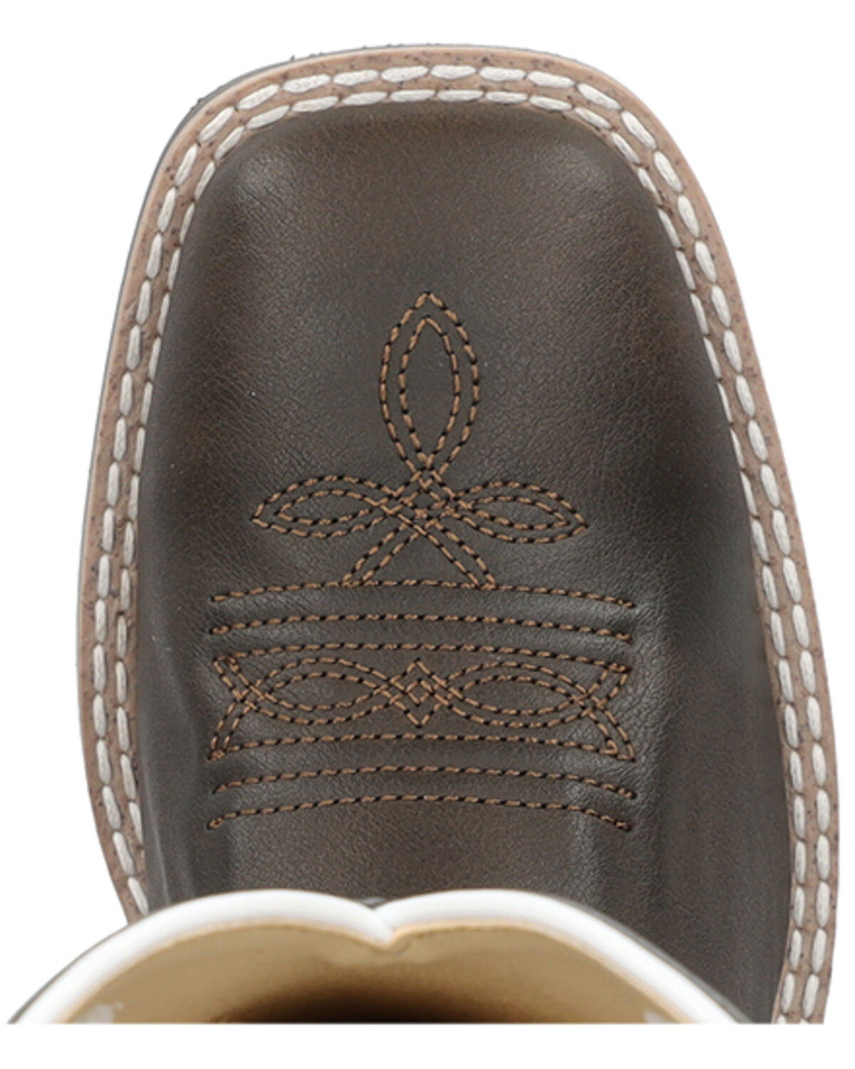 Image #6 - Smoky Mountain Boys' El Paso Western Boots - Broad Square Toe, Dark Brown, hi-res