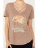 Image #3 - White Crow Women's Here For The Cowboys Short Sleeve Graphic Tee, Brown, hi-res