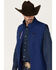 RANK 45 Men's Ralington Embroidered Softshell Vest, Dark Blue, hi-res
