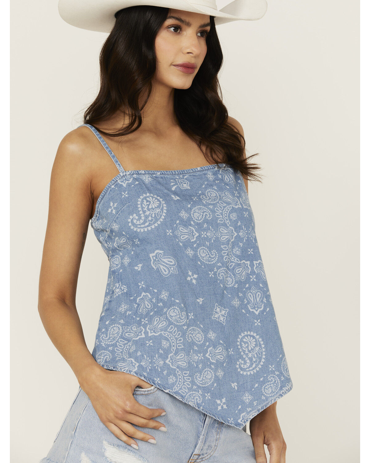 Product Name:  Wrangler Women's Smocked Bandana Top