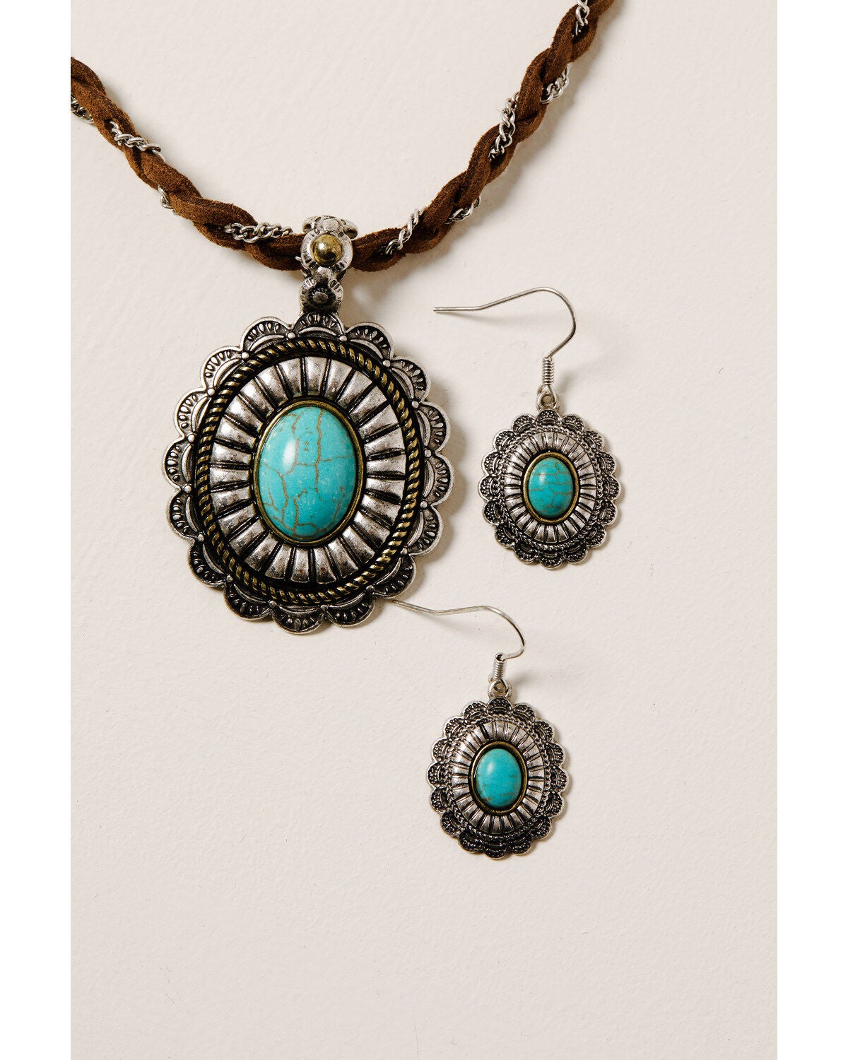 Image #3 - Shyanne Women's Ida Concho Necklace Set, Silver, hi-res
