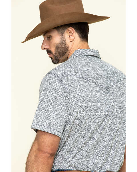 Image #5 - Cody James Men's Chevron Floral Print Short Sleeve Western Shirt - Big , , hi-res