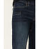 Image #4 - Hawx Men's Dark Wash Straight Stretch Denim Work Jeans, Indigo, hi-res