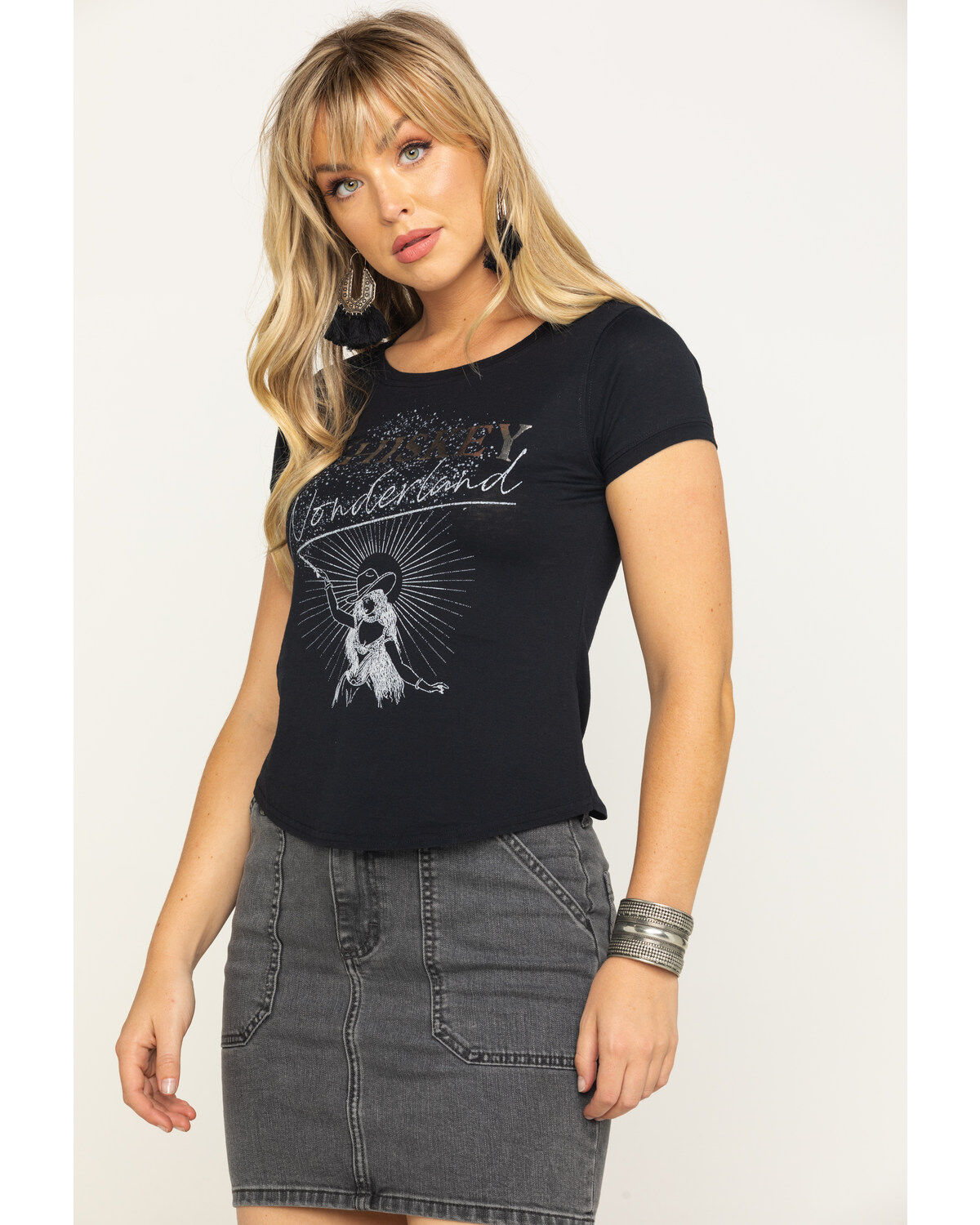 Image #1 - Shyanne Women's Black Whiskey Wonderland Graphic Tee , , hi-res