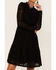 Molly Bracken Women's Lace Mock Neck Mini Dress, Black, hi-res