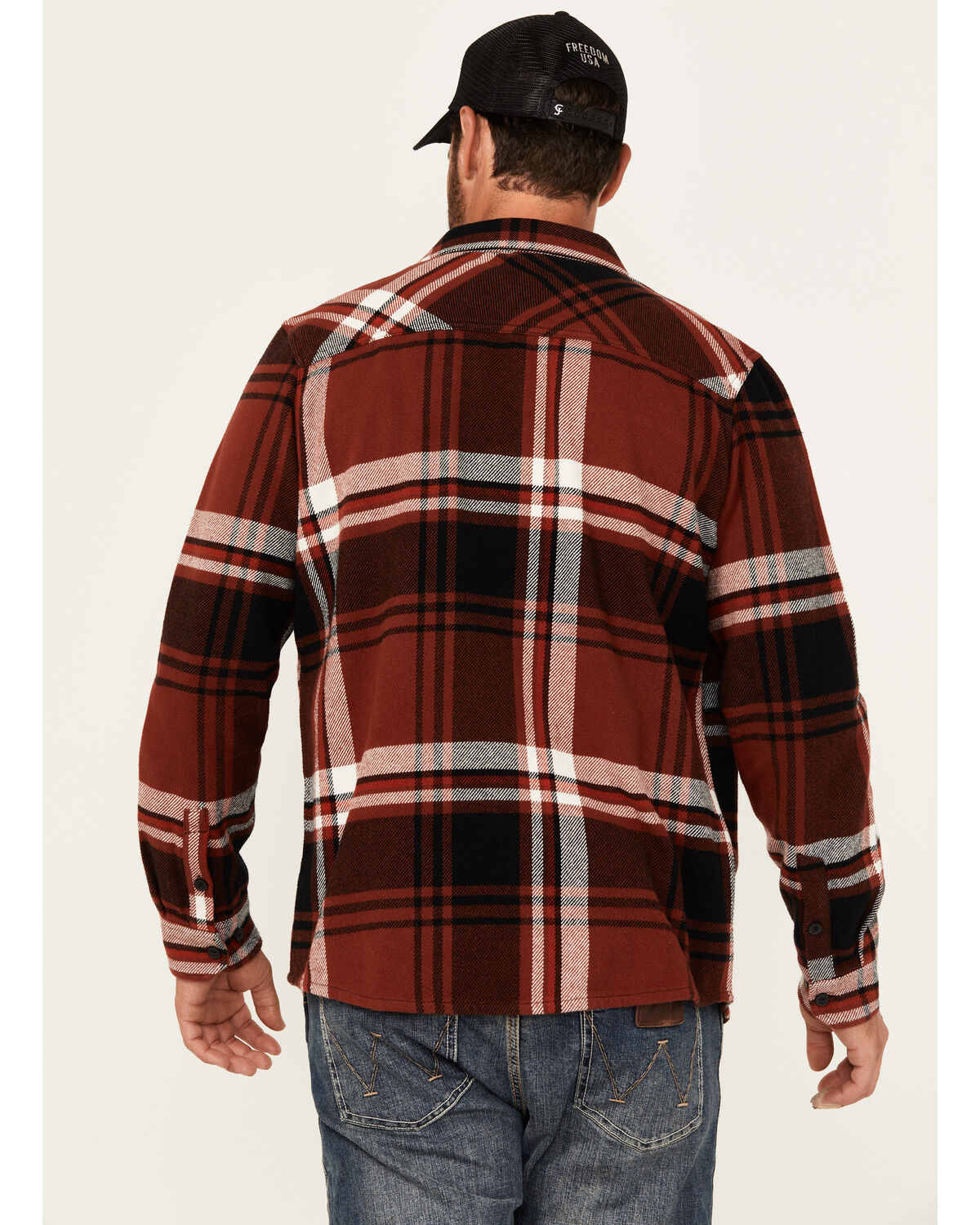 Product Name:  Brothers and Sons Men's Barrell Burley Plaid Print Long Sleeve Button-Down Flannel Shirt
