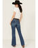 Image #3 - Wrangler Retro Women's Bessie Dark Wash High Rise Trouser Denim Jeans, Dark Wash, hi-res