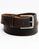 Hawx Men's Pointed Double Stitch Work Belt, Brown, hi-res