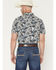 Image #4 - Gibson Trading Co Men's Floral Fever Short Sleeve Snap Western Shirt, Ivory, hi-res