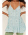 Image #3 - Miss Me Women's Boho Floral Print Cami, Seafoam, hi-res