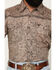 Image #3 - Cowboy Hardware Men's Tooled Floral Print Long Sleeve Snap Stretch Western Shirt, Tan, hi-res