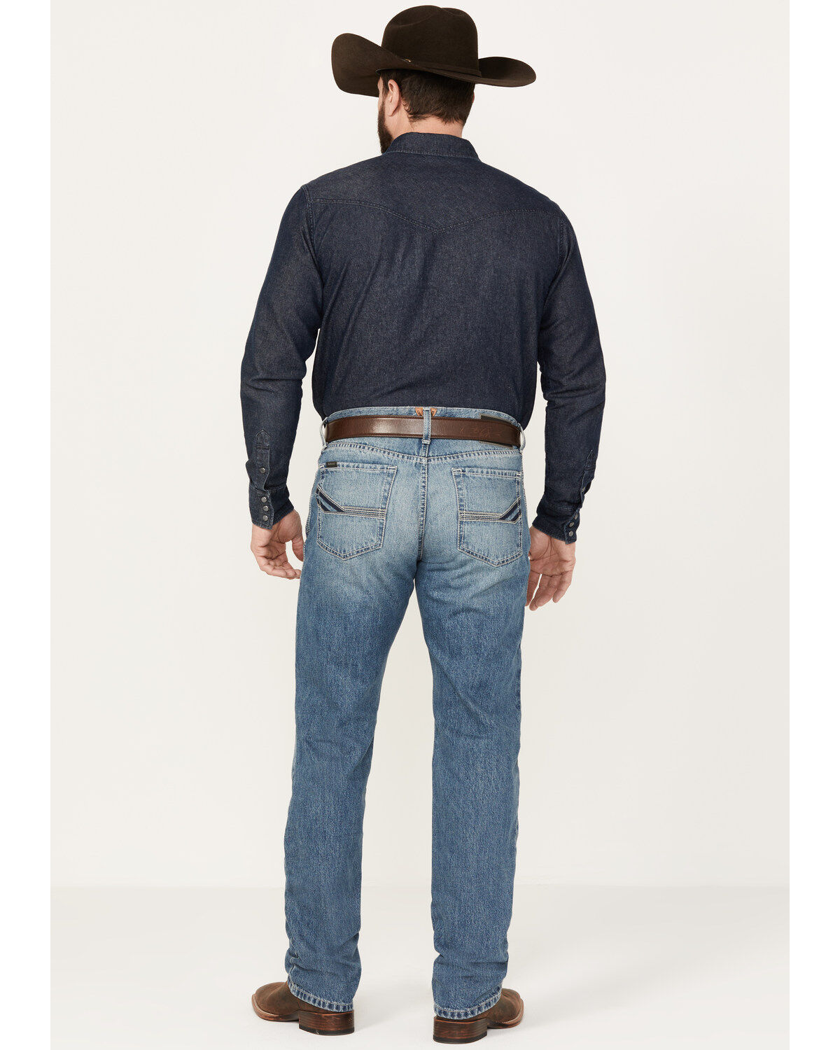 Image #3 - Ariat Men's M4 Solano Relaxed Fit Straight Poplar Jeans, , hi-res