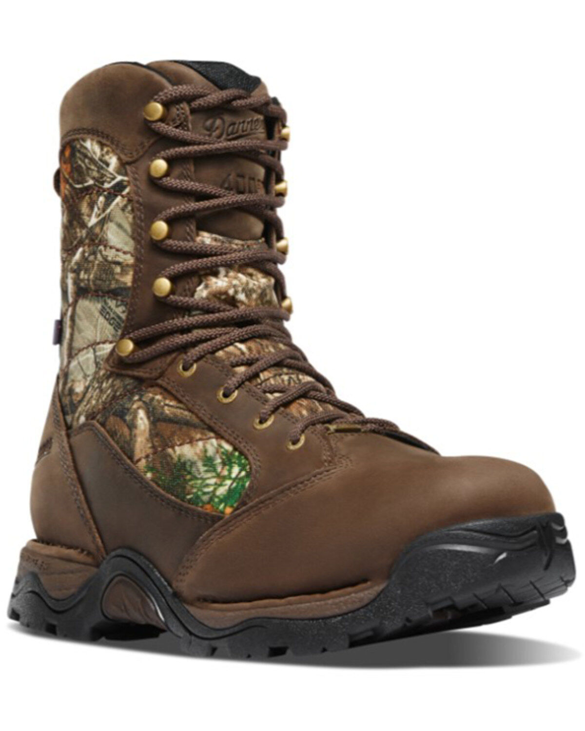 Danner Men's 8" Pronghorn RealTree Edge 400G Lace-Up Hunting Boots - Round Toe, Brown, hi-res