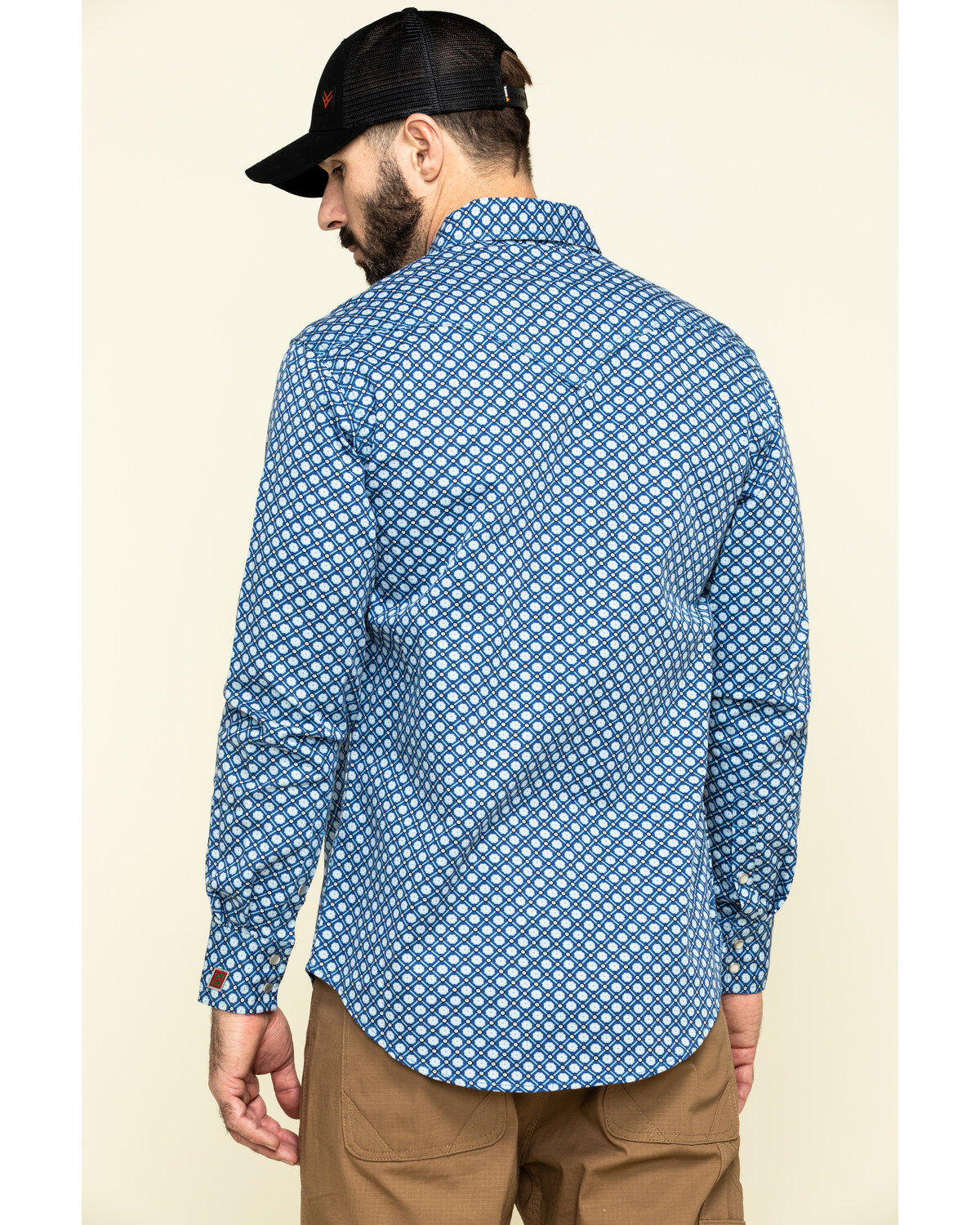 Image #2 - Rock & Roll Denim Men's FR Printed Medallion Twill Long Sleeve Work Shirt - Big , , hi-res