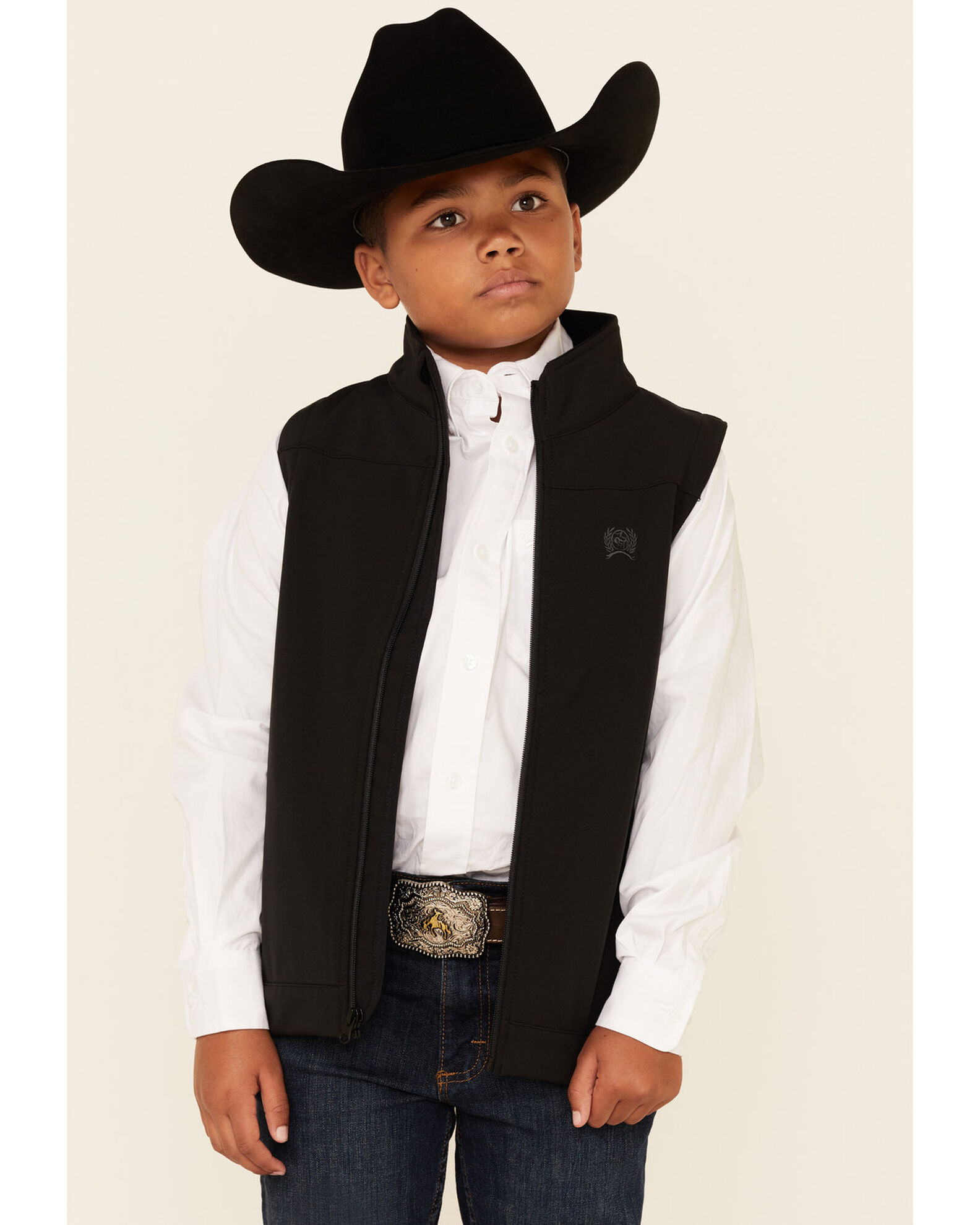 Black zip up hot sale vest