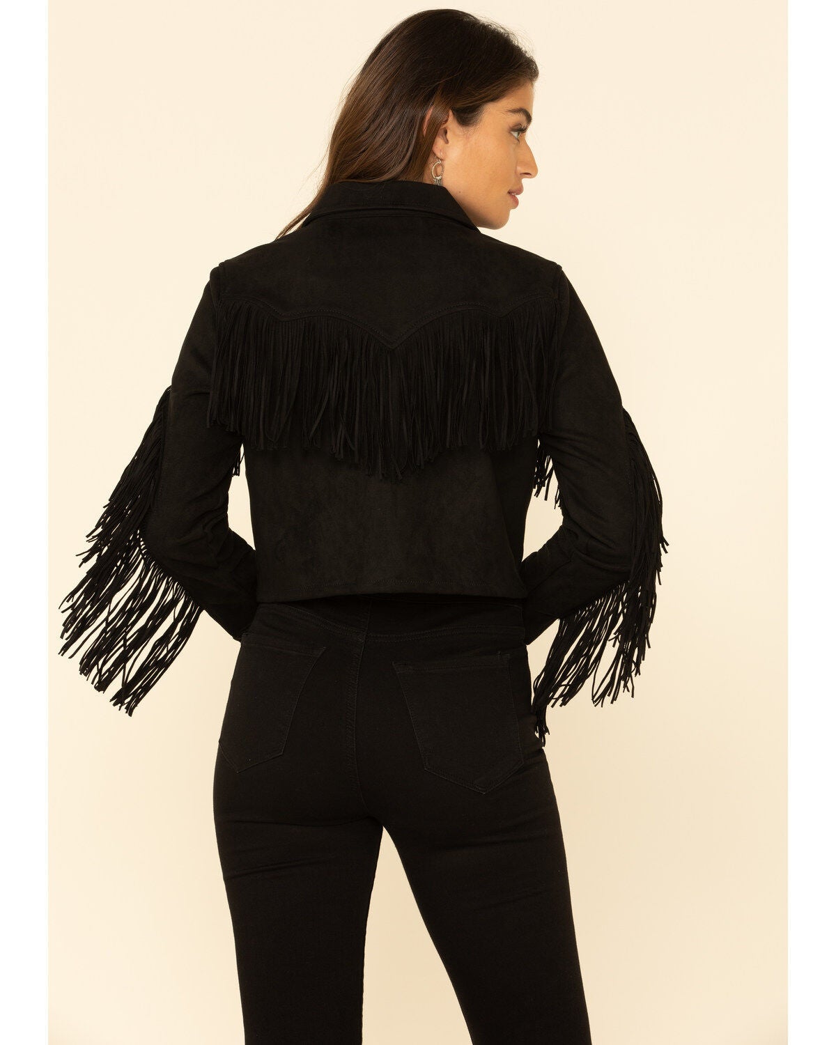 cropped fringe jacket