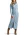 Image #1 - Wrangler Women's Light Wash Long Sleeve Cinched Waist Maxi Dress, Light Wash, hi-res