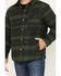 Brixton Men's Cass Striped Jacket, Forest Green, hi-res