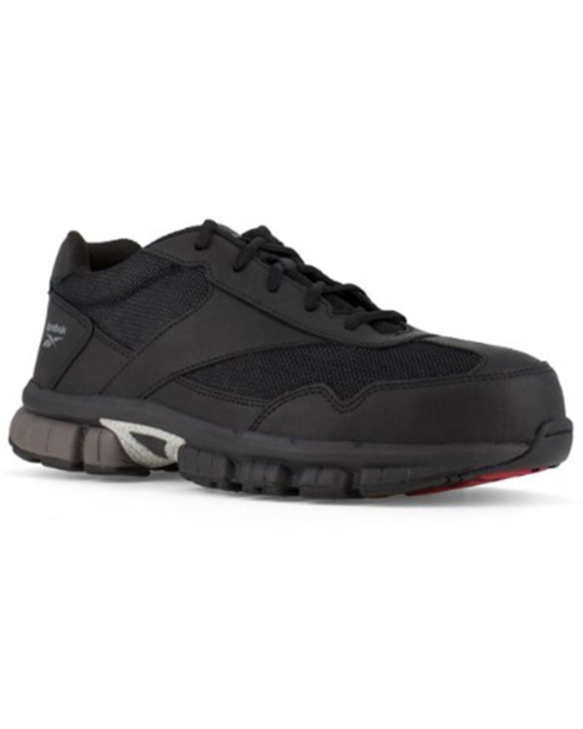 Reebok Men's Ketia Athletic Oxford Work Shoes - Composite Toe, Black, hi-res