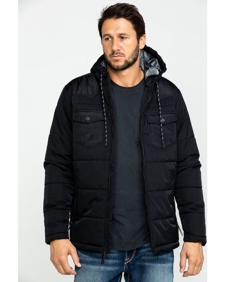 Cody James Men S Round Up Two Tone Western Styled Hooded Winter