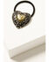 Image #2 - Shyanne Women's Heart Ponytail Holder, Silver, hi-res