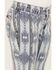 Rock & Roll Denim Girls' Southwestern Stripe Print Flare Jeans, Light Wash, hi-res