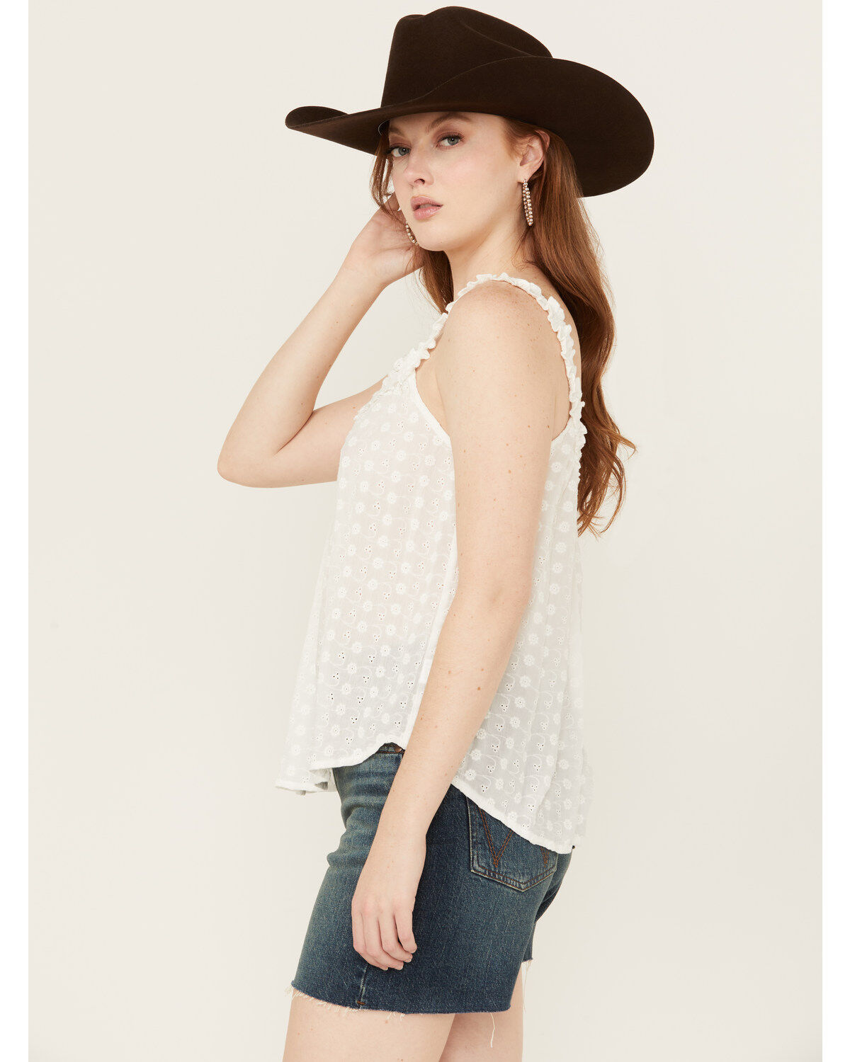 Product Name:  Eyeshadow Women's Eyelet Tank Top