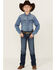 Image #1 - Wrangler 20X Boys' Dark Wash Range Vintage Bootcut Jeans, Dark Wash, hi-res