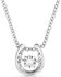Image #2 - Montana Silversmiths Women's Dancing Birthstone Horseshoe Necklace - April, Silver, hi-res